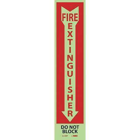 NMC Fire Extinguisher Do Not Block Sign GL200P