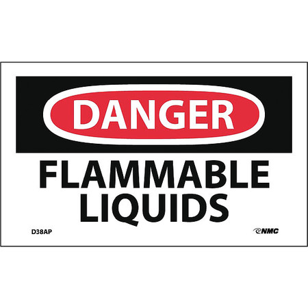 NMC Flammable Liquids Label, Pk5 D38AP