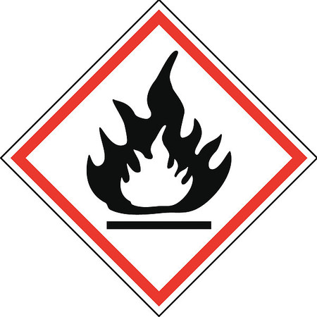 NMC Flammable Ghs Label, Pk5, Width: 2" GHS200AP