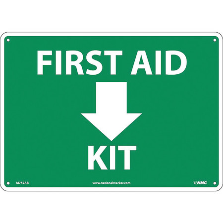 Nmc First Aid Kit Sign, M757AB M757AB