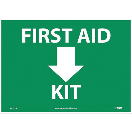 NMC First Aid Kit Sign, M757PB M757PB