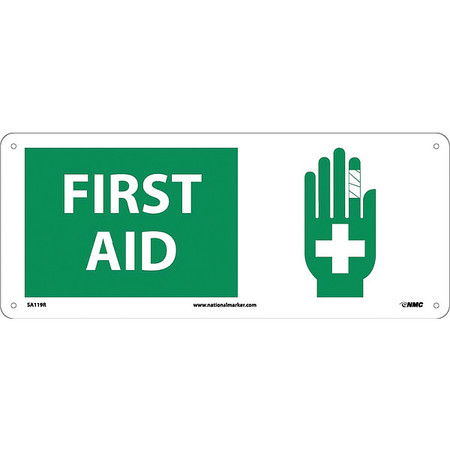 NMC First Aid Sign, SA119R SA119R