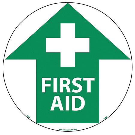 NMC First Aid Walk On Floor Sign WFS6