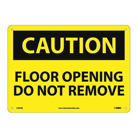 NMC Floor Opening Do Not Remove Sign, C495RB C495RB