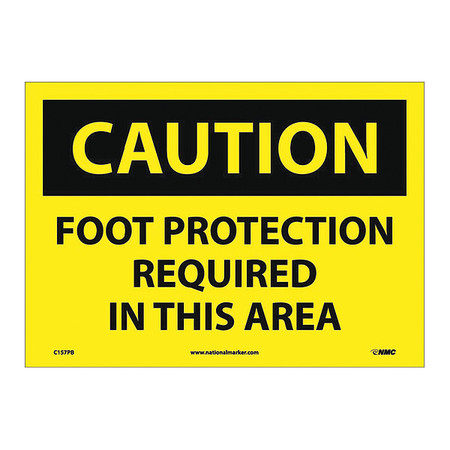 NMC Foot Protection Required In This Area Sign C157PB