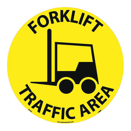 Nmc Forklift Traffic Area Walk On Floor Sign WFS20