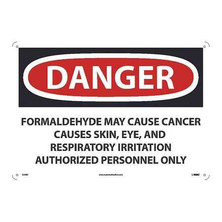 NMC Formaldehyde May Cause Cancer, D30RC D30RC