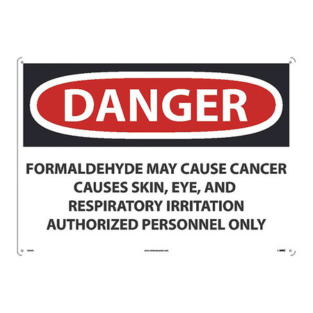 NMC Danger Formaldehyde May Cause Cancer Sign, D30AD D30AD