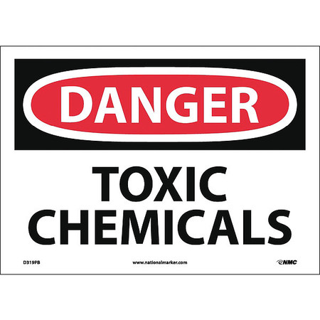 NMC Danger Toxic Chemicals Sign, D319PB D319PB