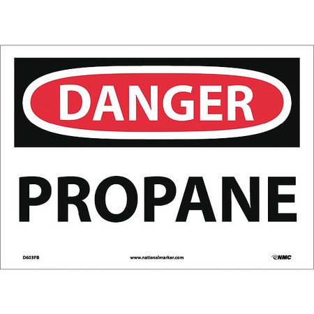 NMC Danger Propane Sign, D603PB D603PB