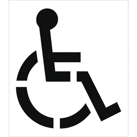 Nmc Handicap Symbol Parking Lot Stencil PMS50