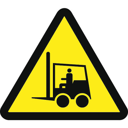 NMC Graphic Lift Truck Hazard Iso Label, Pk10 ISO242AP