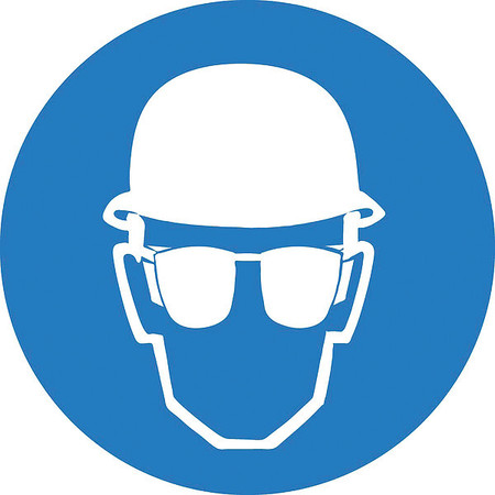 NMC Graphic Wear Head And Eye Protection Iso Label, Pk5 ISO410AP
