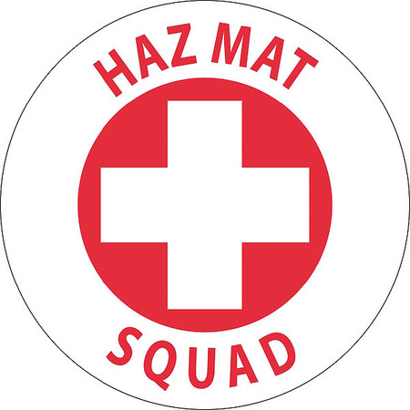 NMC Hazmat Squad Hard Hat Emblem, Pk25 HH44