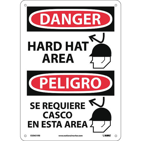 NMC Hard Hat Area Graphic Bilingual ESD651RB