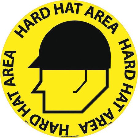 NMC Hard Hat Area Walk On Floor Sign WFS13