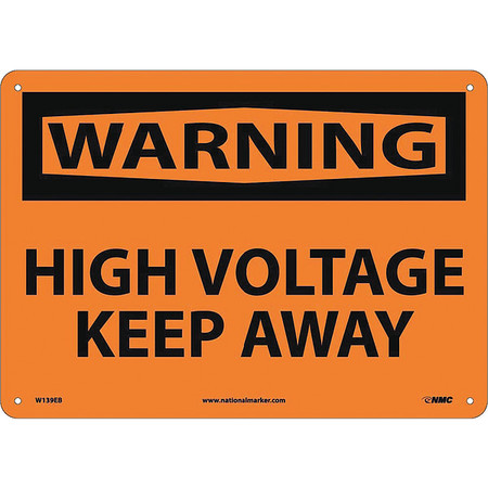 NMC High Voltage Keep Away Sign W139EB