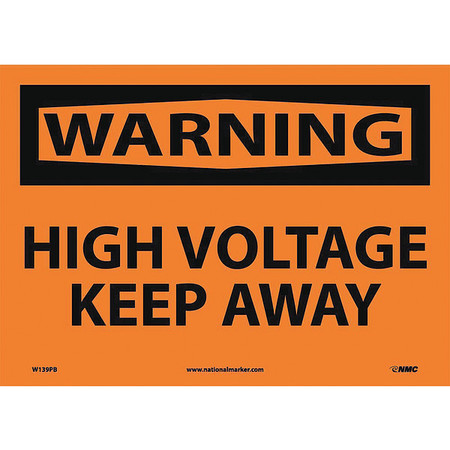 NMC High Voltage Keep Away Sign W139PB