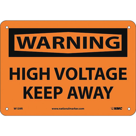 NMC High Voltage Keep Away Sign W139R