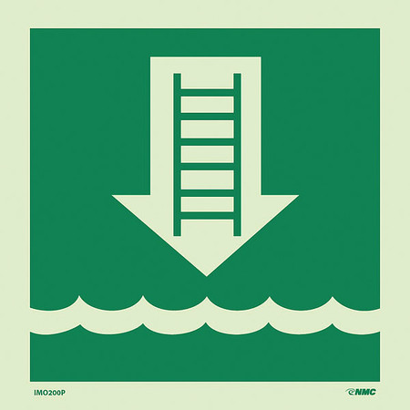 NMC International Marine Organization Embarkation Ladder Sign, IMO200P IMO200P