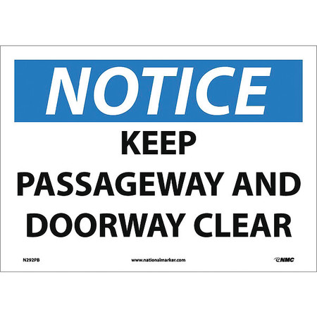 NMC Keep Passageway And Doorway.. Sign, N292PB N292PB