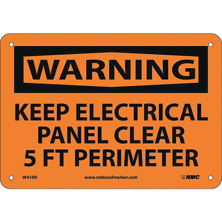 NMC Keep Electrical Panel Clear 5Ft Sign, W410R W410R