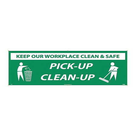NMC Keep Our Workplace Clean & Safe Pick-Up Clean-Up Banner BT35