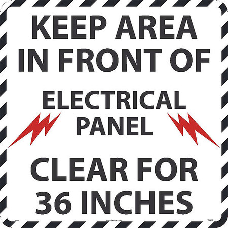 NMC Keep Panel Clear 36"Walk On Sign, WFS51 WFS51