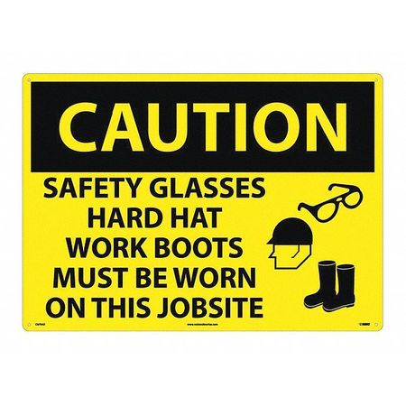 NMC Sign, Large Format Caution Ppe Required, C670AD C670AD