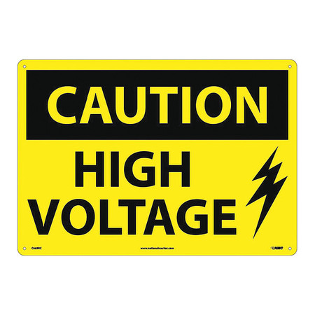 NMC Large Format Caution High Voltage Sign C669RC