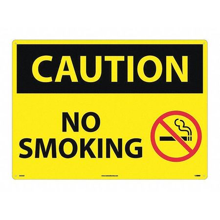 NMC Sign, Large Format Caution No Smoking, C564AD C564AD