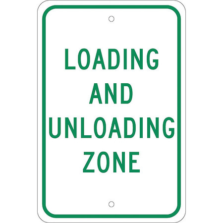 NMC Loading And Unloading Zone Sign, TM61J TM61J