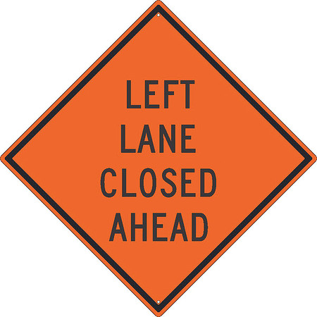 NMC Left Lane Closed Ahead Sign, TM179K TM179K