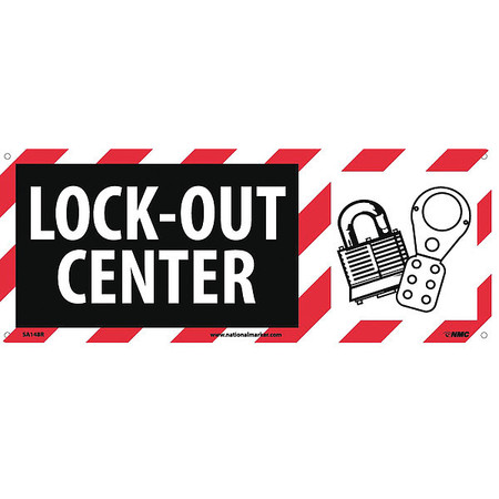 NMC Lock-Out Center Sign, SA148R SA148R