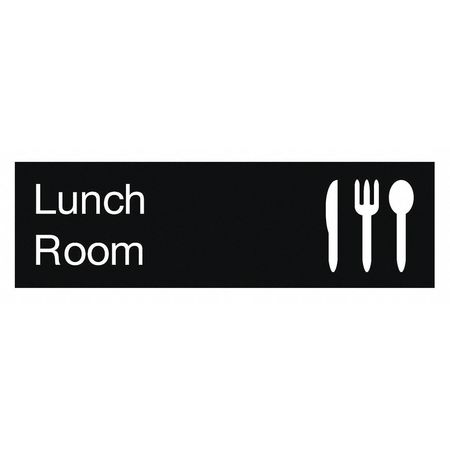 NMC Lunch Room Engraved Sign, EN13BK EN13BK