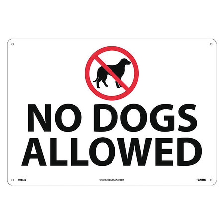 NMC No Dogs Allowed Sign, M107AC M107AC