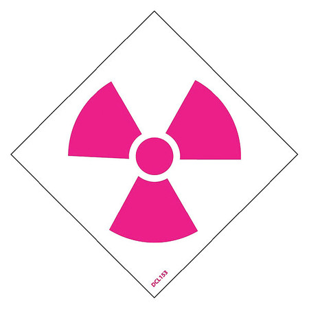 NMC Nfpa Label Symbol 3", Pk5, Color: Pink DCL153