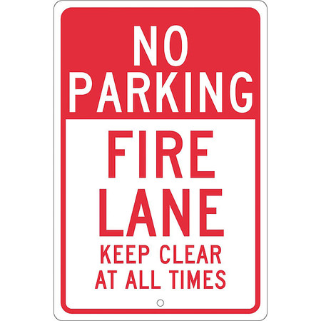 NMC No Parking Fire Lane Keep Clear At All Times Sign TM47H