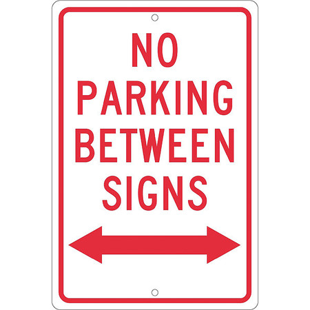 NMC No Parking Between Signs Sign, TM32H TM32H