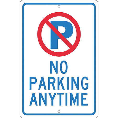 NMC No Parking Anytime Sign, TM33H TM33H
