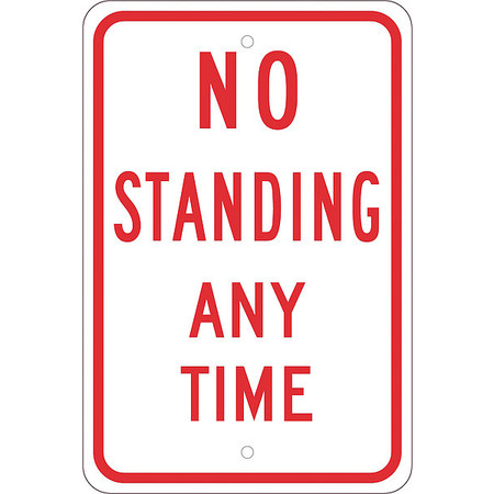 NMC No Standing Anytime Sign, TM098J TM098J