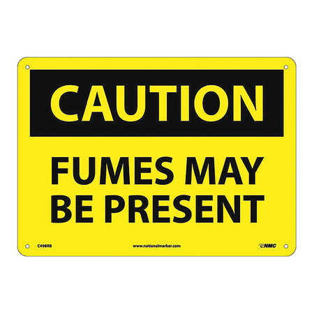 NMC Fumes Maybe Present Sign, C498RB C498RB