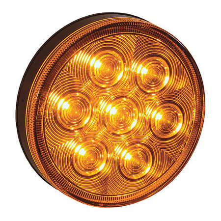 BUYERS PRODUCTS 4 Inch Amber Round Turn & Park Light With 7 LEDs 5624207