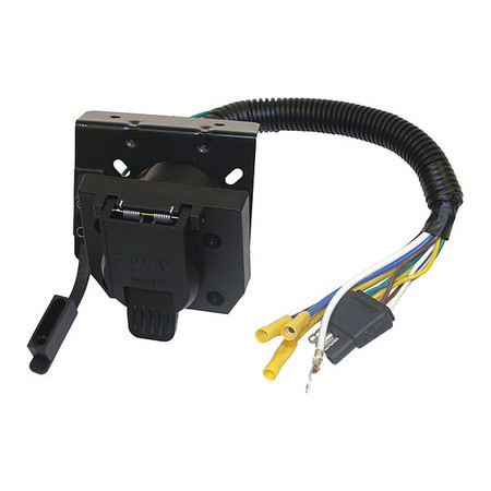 BUYERS PRODUCTS 7-Way Dual-Plug Trailer Connector with 10 Inch Prewired Harness TC1474P