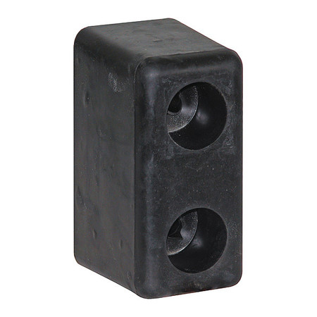 Buyers Products Molded Rubber Bumper - 3 x 3-1/2 x 6 Inch Tall - Set of 2 B5500