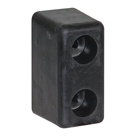 BUYERS PRODUCTS Molded Rubber Bumper - 3 x 3-1/2 x 6 Inch Tall - Set of 2 B5500