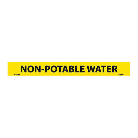 NMC Non-Potable Water Pressure Sensitive, Pk25, C1175Y C1175Y