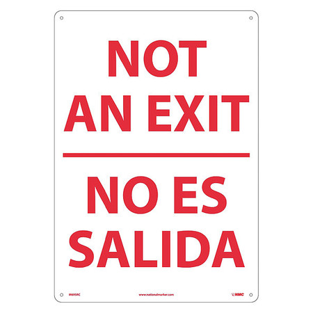 NMC Not An Exit Sign, English, Spanish M695RC