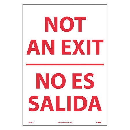 NMC Not An Exit Sign, English, Spanish M695PC