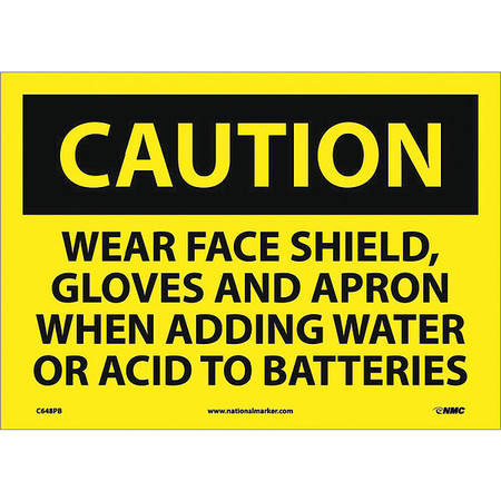 NMC Wear Face Shield, Gloves And.. Sign C648PB
